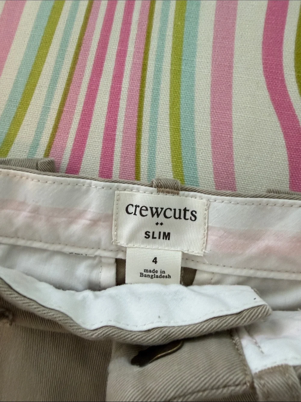 Crewcuts size 4 slim  Boys Khaki Pants - Brown/Tan